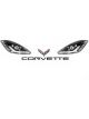 Dominator Racing Products Graphics Nose Nite-Glo Plastic Chevy Corvette K