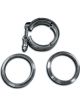 Dynatech V-Clamp Assembly 3 in OD Tubing Steel Rings Stainless Clam..