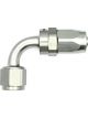 Deatschwerks Fitting Hose End 90 Degree 8 AN Hose to 8 AN Female Sw