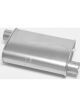 Dynomax Muffler Thrush Turbo 2-1/4 in Offset Inlet 2-1/4 in Offset Outl