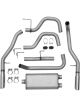Dynomax Exhaust System Dual Ultra Flo Cat-Back 2-1/2 in Tailpipe 3 in T