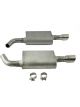 Dynomax Exhaust System Dual Ultra Flo Axle-Back 2-1/2 in Tailpipe 4 in