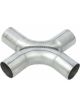 Dynomax Exhaust X-Pipe 2-1/2 in Inlets 2-1/2 in Outlets Steel Aluminize