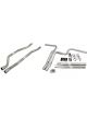 Dynomax Exhaust Pipe Kit Header-Back 2-1/4 in Pipe Diameter Steel Alumi
