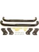 Dee Zee Step Bars 3 in OD Steel Black Powder Coat Standard Cab Ford (DZ 370391)