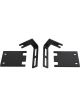 Dee Zee Light Bracket Kit Hood Bracket Aluminum Black Powder Coat Jeep (4456JP)