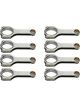 Eagle Connecting Rod H Beam 5.400 in Long Bushed 7/16 in Cap S