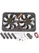 Flex-A-Lite Electric Cooling Fan Lo-Profile S-Blade Dual 12 in Fan Pusher