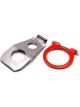 Ford Tow Loop Weld-On Front Bumper Bracket Removable Steel Red Pain