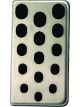 Ford Pedal Pad Foot Rest Rubber Pads Aluminum Clear Anodize Ford Mus