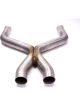 Ford Exhaust X-Pipe Clamps Stainless Natural GT Ford Mustang 2011