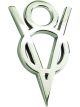 Ford Emblem V8 2 Sided Tape Included Plastic Chrome Universal
