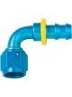 Fragola Fitting Hose End 8000 Series Push-Lite 90 Degree 8 AN Hose Bar