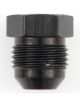 Fragola Fitting Plug 4 AN Hex Head Aluminum Black Anodize