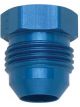 Fragola Fitting Plug 10 AN Male Hex Head Aluminum Blue Anodize