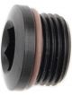 Fragola Fitting Plug 4 AN Allen Head Aluminum Black Anodize
