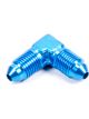 Fragola Fitting Adapter 90 Degree 3 AN Male to 3 AN Male Aluminum Blue