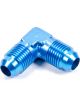 Fragola Fitting Adapter 90 Degree 6 AN Male to 6 AN Male Aluminum Blue