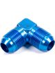 Fragola Fitting Adapter 90 Degree 12 AN Male to 12 AN Male Aluminum Bl