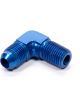 Fragola Fitting Adapter 90 Degree 6 AN Male to 1/4 in NPT Male Aluminu