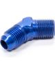 Fragola Fitting Adapter 45 Degree 3 AN Male to 1/8 in NPT Male Aluminu