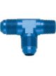 Fragola Fitting Adapter Tee 4 AN Male x 1/8 in NPT Male x 4 AN Male Al