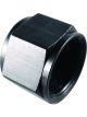 Fragola Fitting - Cap - 3 AN - Aluminum - Black Anodize - Each