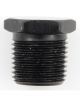 Fragola Fitting Plug 1/2 in NPT Hex Head Aluminum Black Anodize
