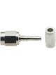Fragola Fitting Hose End Straight 3 AN Hose to 3 AN Female Steel Zinc