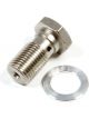 Fragola Banjo Bolt Single Banjo 1/2-20 in Thread Steel Zinc Oxide