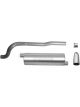 Gibson Exhaust Exhaust System Single Exhaust Cat-Back 2-1/2 in Tailpipe