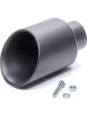 Gibson Exhaust Exhaust Tip Clamp-On 2-1/4 in Inlet 4 in Round Outlet (500433-B)