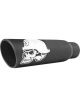 Gibson Exhaust Exhaust Tip Clamp-On Metal Mulisha 3-1/2 in Inlet 5 in (61-1026)