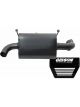 Gibson Exhaust Exhaust System Single Stainless Black Ceramic Polaris UT