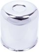Gorilla Wheel Center Cap 4.900 in OD 4.80 in Tall Closed End Steel Chro