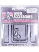 Gorilla Valve Stem Cap - Hex Dome - Stainless - Polished - Set of 4