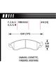 Hawk Brake Brake Pads Blue 9012 Compound Low-Intermediate Torque L