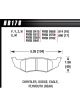 Hawk Brake Brake Pads HPS Compound High Torque Rear Mopar 1991-201
