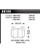 Hawk Brake Brake Pads HP Plus Compound Wide Temperature Range Fron