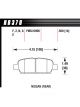 Hawk 03-07 350z / G35 / G35X w/o Brembo HPS Street Rear Brake Pads