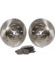 Hawk Brake Disc Brake Pad and Rotor Kit Front Sector 27 Brake Ro