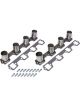 Hedman Header Flange Hustler Race Stubs 3/8 in Thick 1-3/4 in Square Po