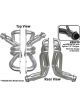 Hedman Headers Street 1-5/8 in Primary 3 in Collector Steel Black Paint