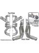 Hedman Headers Street 1-5/8 in Primary 3 in Collector Steel Metallic Ce