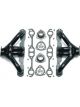 Hedman Headers Tight Tubes 1-5/8 in Primary 2-1/2 in Collector Steel Bl