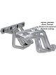 Hedman Headers Street 1-5/8 in Primary 3 in Collector Steel Black Paint