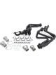 Hedman Headers Street 1-1/2 in Primary 3 in Collector Steel Black Ceram