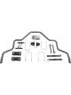Hellwig Sway Bar Adjustable Rear 1-1/8 in Diameter Chromoly Gray Hammer