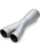 Howe Exhaust Y-Pipe 3 in Inlets 5 in Outlet Steel Gray Paint