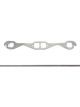 Howe Exhaust Manifold / Header Gasket 1.500 in Square Port Graphite Sma
